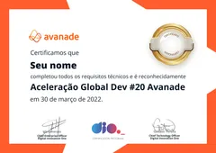 Certificado pela DIO