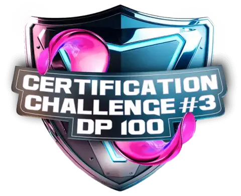 Badge Microsoft Certification Challenge #3 DP-100