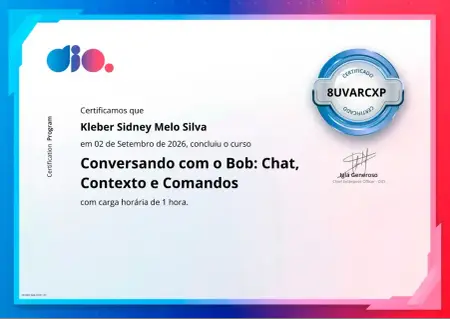 Conversando com o Bob: Chat, Contexto e Comandos