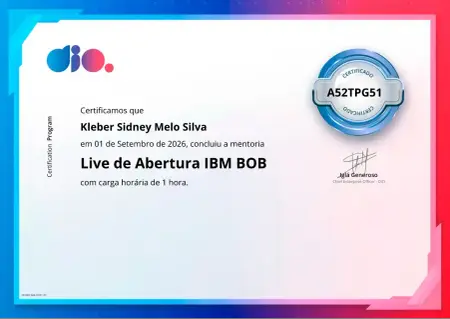 Live de Abertura IBM BOB