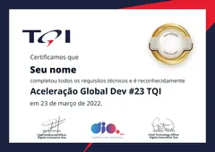 Certificado pela DIO