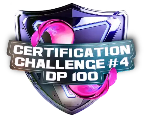Badge Microsoft Certification Challenge #4 - DP 100