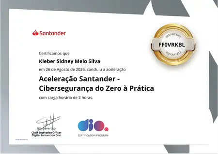 Aceleração Santander - Cibersegurança do Zero à Prática