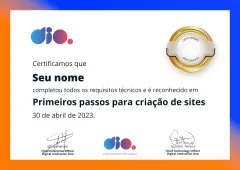 Certificado pela DIO