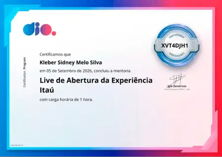 Live de Abertura da Experiência Itaú