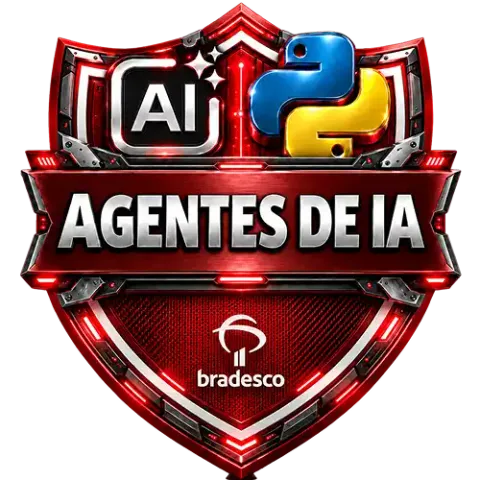 Badge Bradesco - Agentes de IA do Zero a Prática