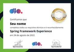 Certificado por DIO